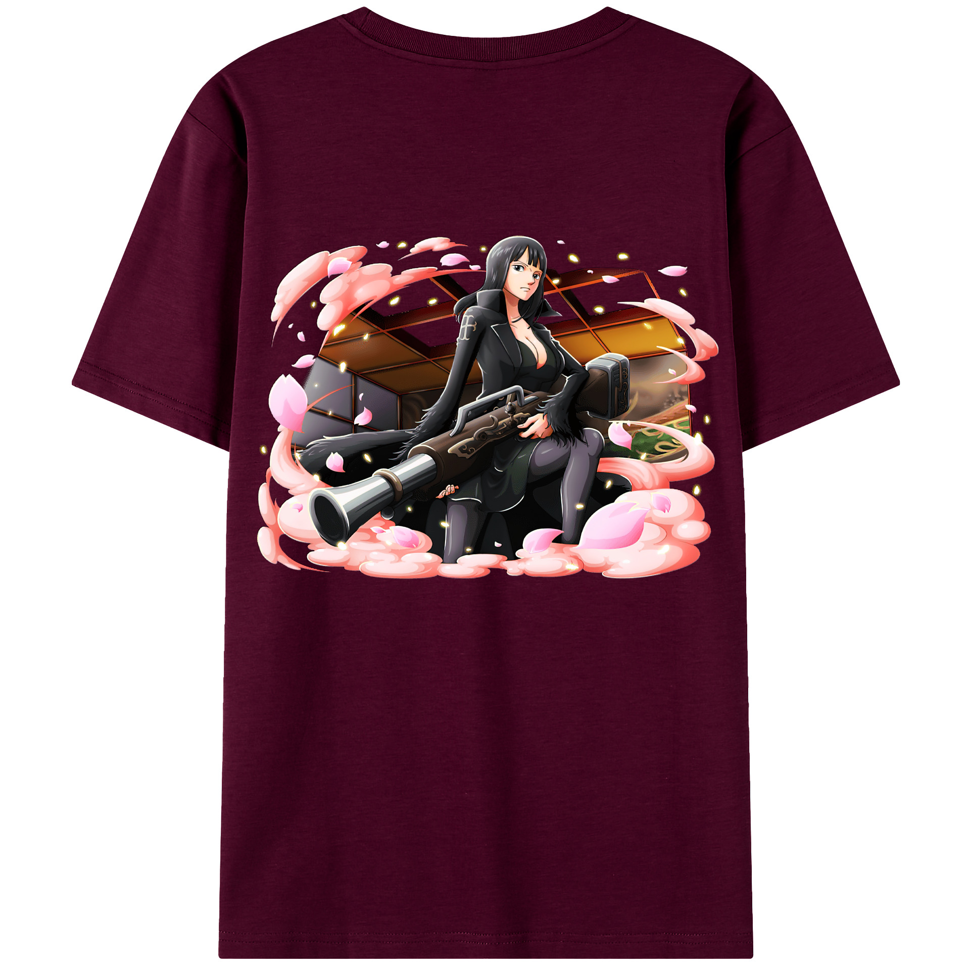 ワンピース ニコ・ロビン ONE PIECE Nico Robin レディース半袖Tシャツ(バックプリント)